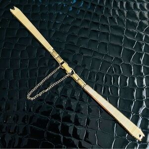 Speidel Ladies 10k Gold Filled Mesh Single Lug NOS Watch Band Safety Cha…